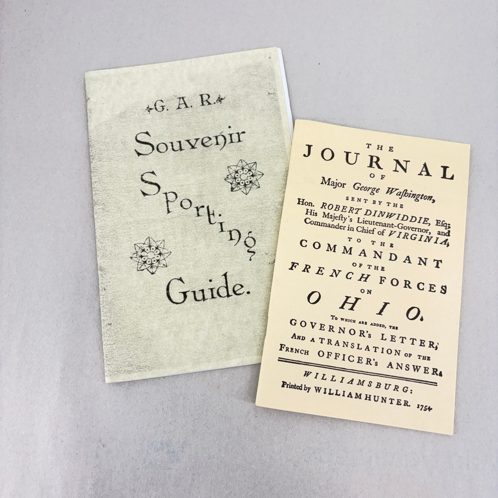 Williamsburg Journal George Washington & GAR Sporting Guide Facsimile Civil War